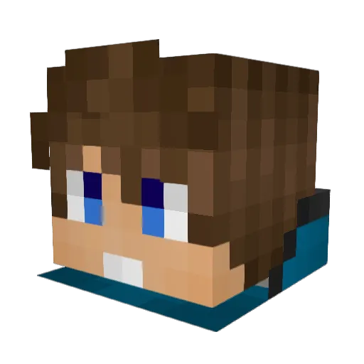 Toikkanen Minecraft avatar head, 3D render