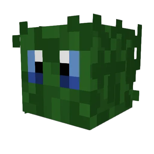 ToiletMonster Minecraft avatar head, 3D render