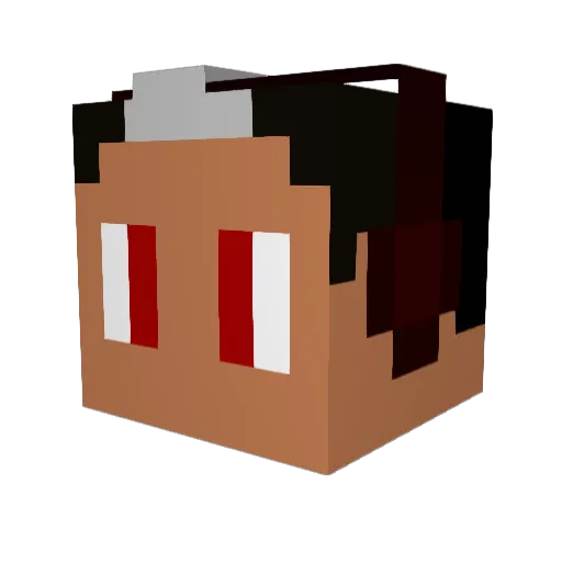 ToinGames Minecraft avatar head, 3D render