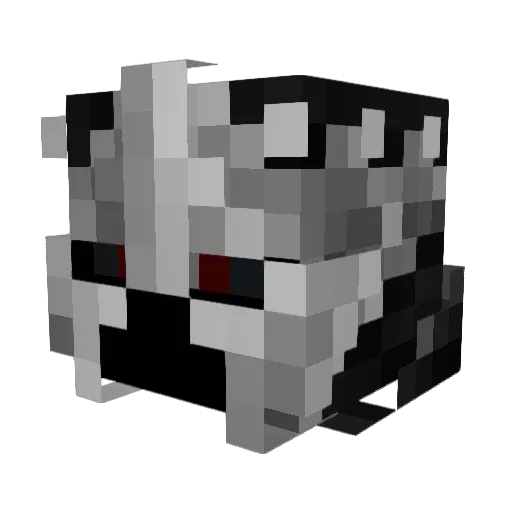 Toineur Minecraft avatar head, 3D render