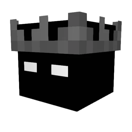 Toir2 Minecraft avatar head, 3D render