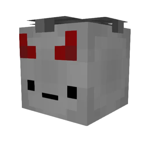 Toivow Minecraft avatar head, 3D render
