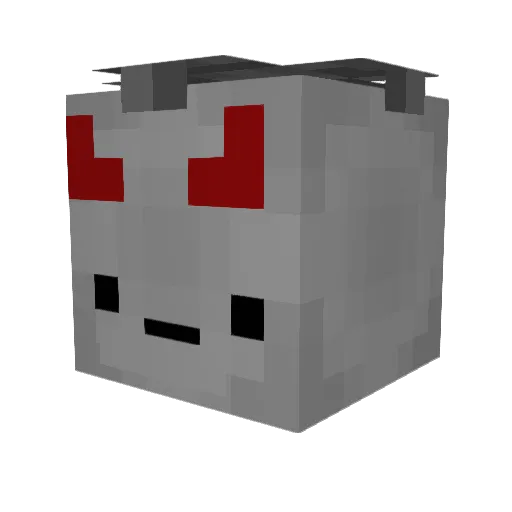 Toivozzi Minecraft avatar head, 3D render
