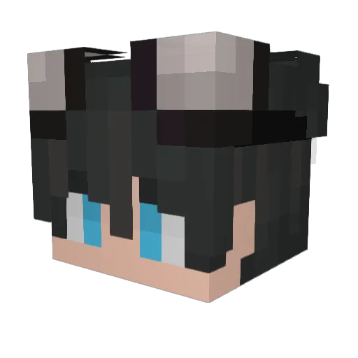 Tojicps Minecraft avatar head, 3D render