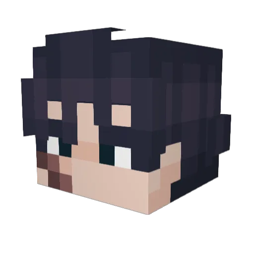 Tojyy Minecraft avatar head, 3D render