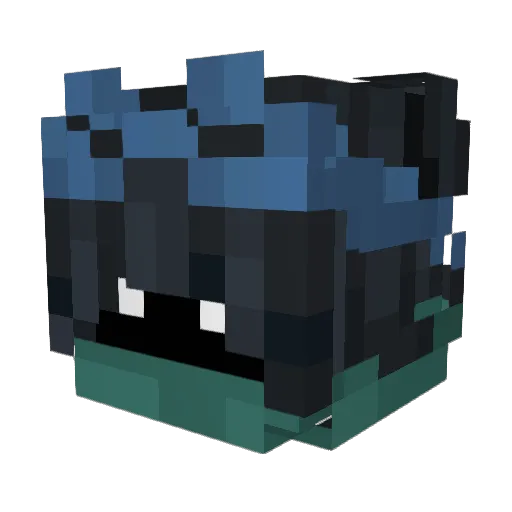 Toka_evo Minecraft avatar head, 3D render