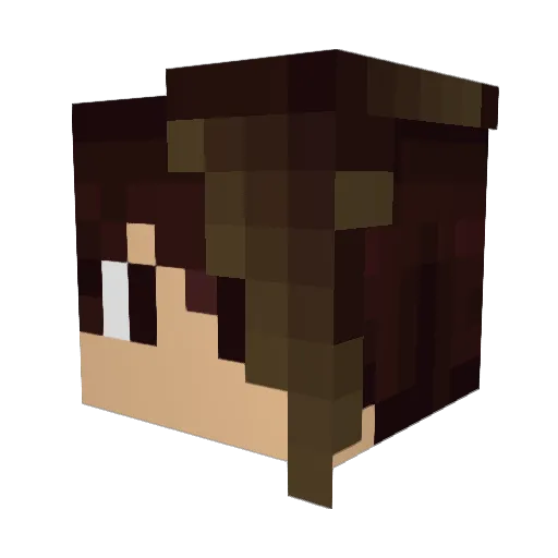 TokageSanDesu Minecraft avatar head, 3D render