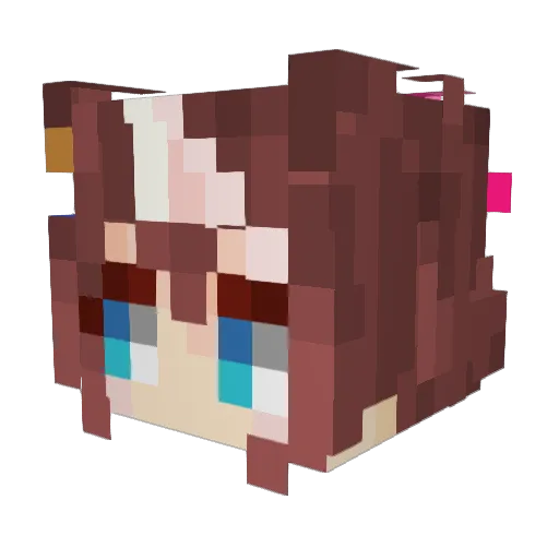 TokaiTeioFeet Minecraft avatar head, 3D render