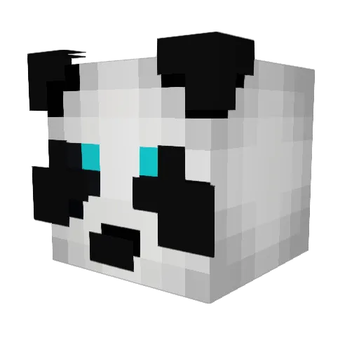 Tokallos Minecraft avatar head, 3D render