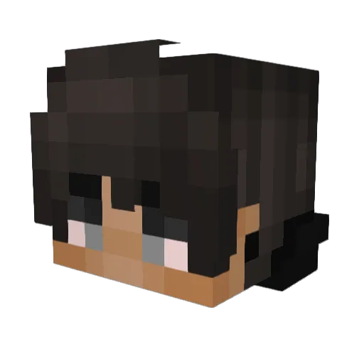 Tokari50 Minecraft avatar head, 3D render