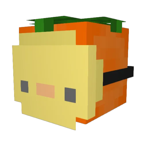 Tokbae Minecraft avatar head, 3D render