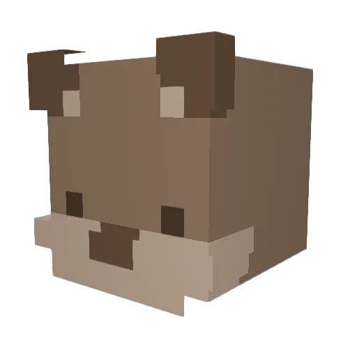 TokenCreep Minecraft avatar head, 3D render