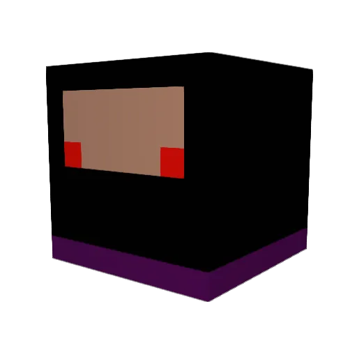 Token_5 Minecraft avatar head, 3D render