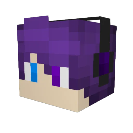 Tokey8 Minecraft avatar head, 3D render
