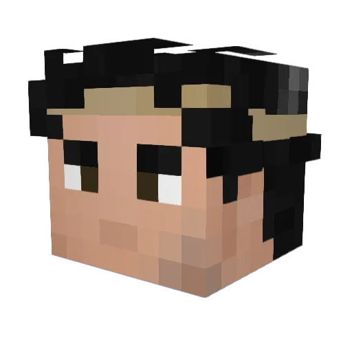 TokiBhaldhir Minecraft avatar head, 3D render