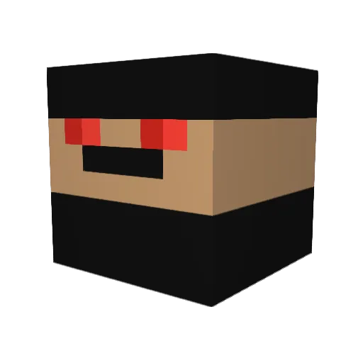 TokiLoni Minecraft avatar head, 3D render