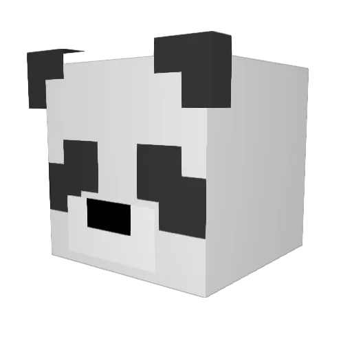 Tokinan Minecraft avatar head, 3D render