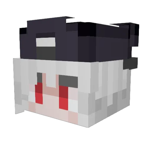 Tokiozzzzz Minecraft avatar head, 3D render