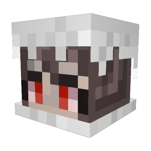 Tokkomo Minecraft avatar head, 3D render