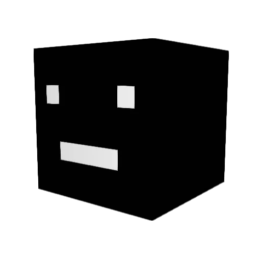 Tokkoun Minecraft avatar head, 3D render