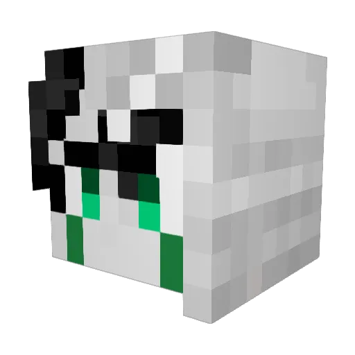 Tokocold Minecraft avatar head, 3D render