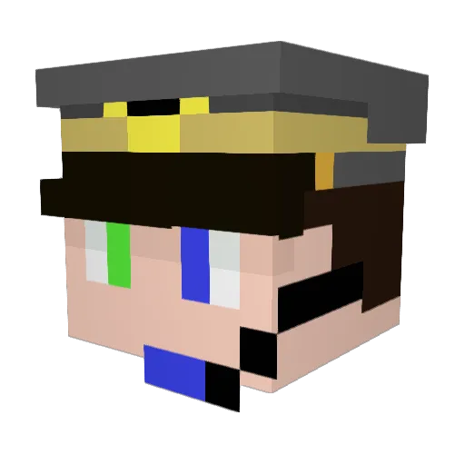 Tokonagi_LAC Minecraft avatar head, 3D render