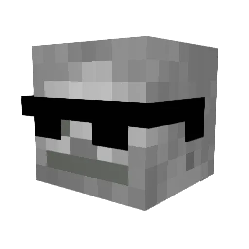 Tokori_01 Minecraft avatar head, 3D render