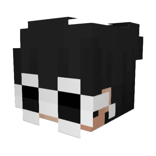 Tokstation Minecraft avatar head, 3D render