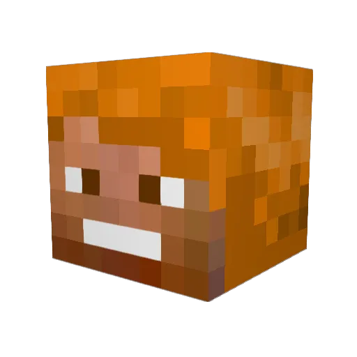 Tokugawa96 Minecraft avatar head, 3D render
