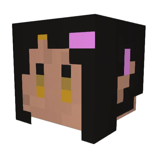 Toky_s Minecraft avatar head, 3D render