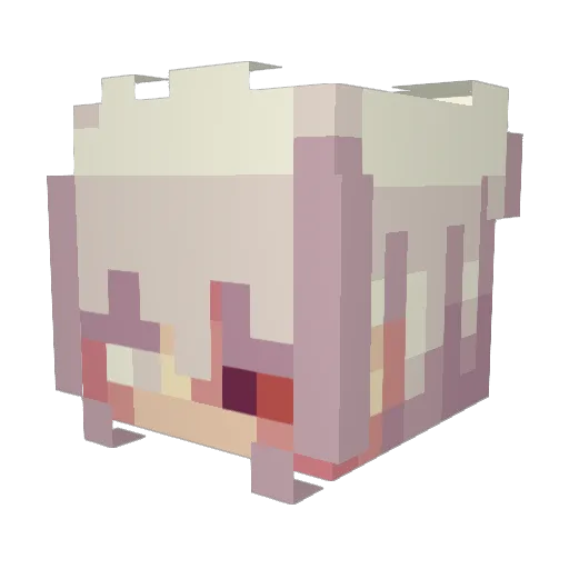TokyoGhouIl Minecraft avatar head, 3D render