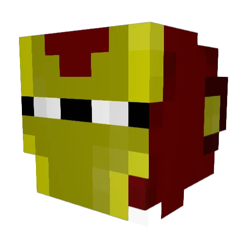TokyoIceCream Minecraft avatar head, 3D render