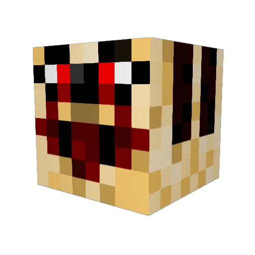 TokyoLean Minecraft avatar head, 3D render