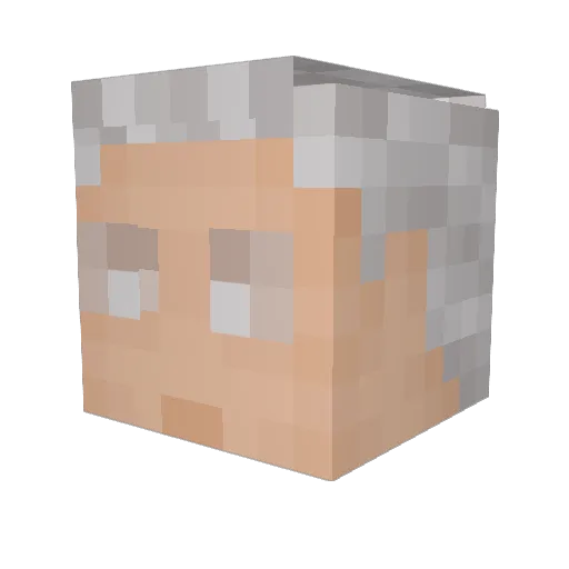 TokyoLovesU Minecraft avatar head, 3D render