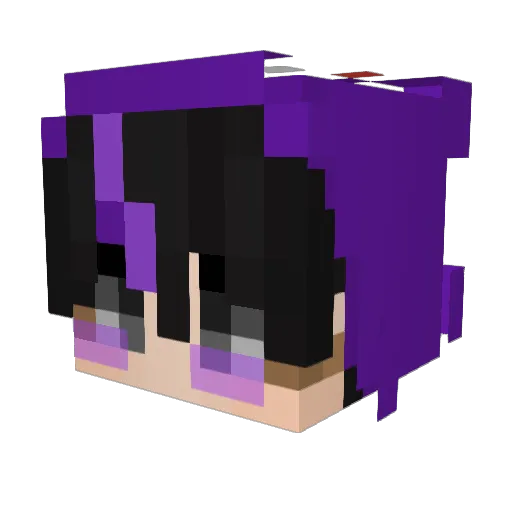 Tokyoss Minecraft avatar head, 3D render