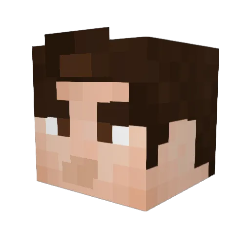 Tokyowolf Minecraft avatar head, 3D render