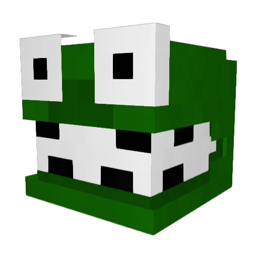 TolTol Minecraft avatar head, 3D render