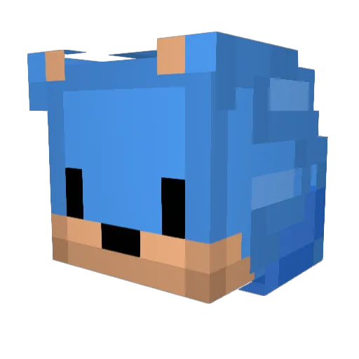 Tolberts Minecraft avatar head, 3D render