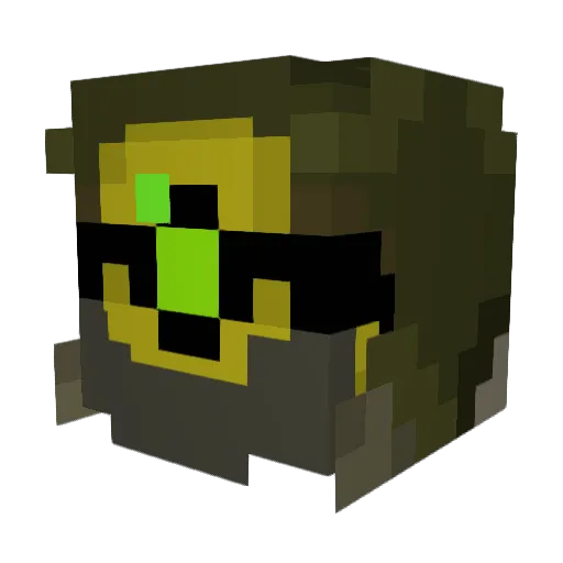 Tolcan Minecraft avatar head, 3D render