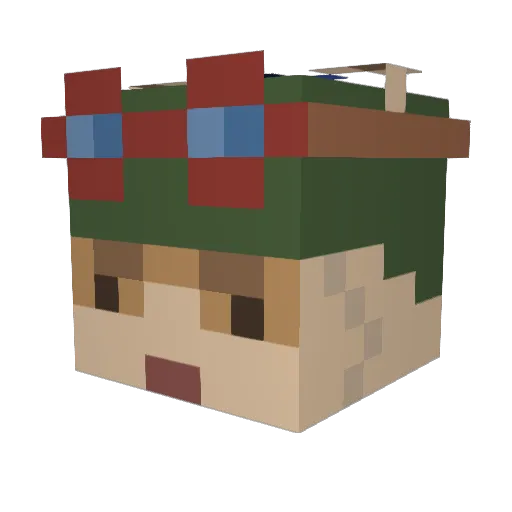 ToldYaBoy Minecraft avatar head, 3D render