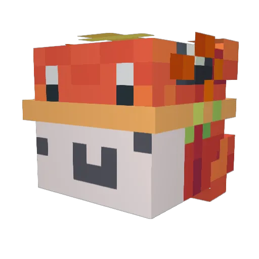 ToleRai Minecraft avatar head, 3D render