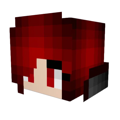 Tolfal Minecraft avatar head, 3D render
