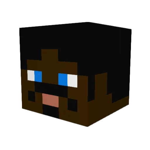 TolgoT Minecraft avatar head, 3D render