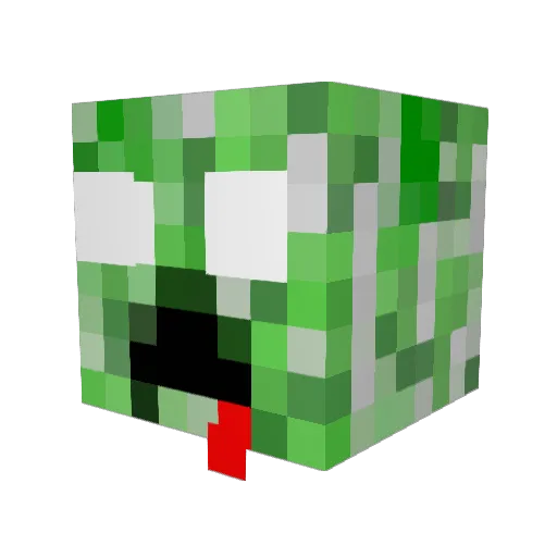TolikDoes Minecraft avatar head, 3D render