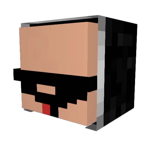 Tolikowski Minecraft avatar head, 3D render