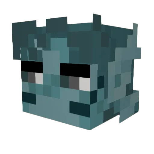 Tolion Minecraft avatar head, 3D render