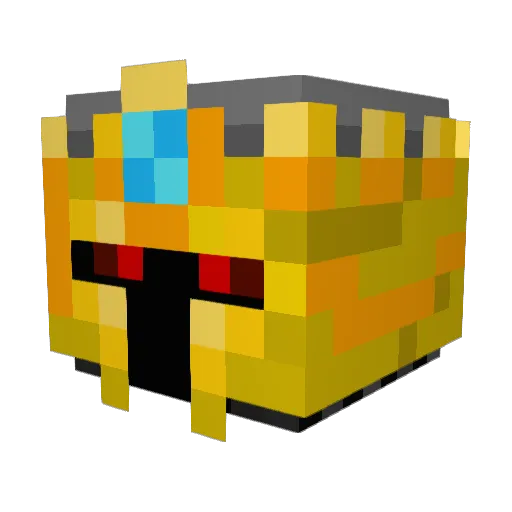 Tolius Minecraft avatar head, 3D render