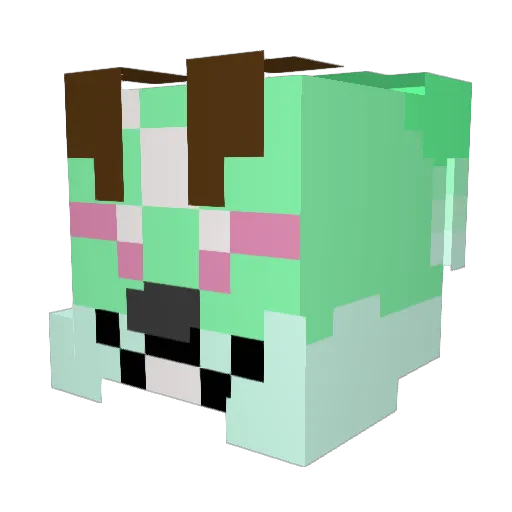 TolkinShark Minecraft avatar head, 3D render
