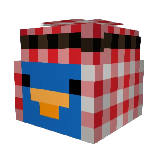 Tolli_Molli Minecraft avatar head, 3D render