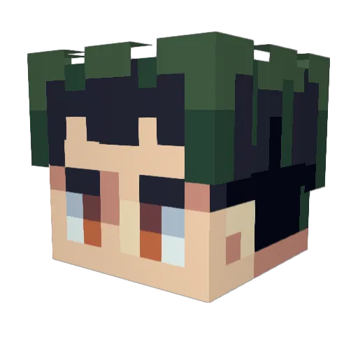ToloHigh Minecraft avatar head, 3D render